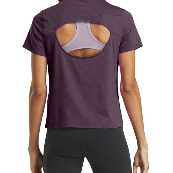 Reebok Women's Rbk-chill Athletic T-Shirt - Plum - Picture 3 of 3